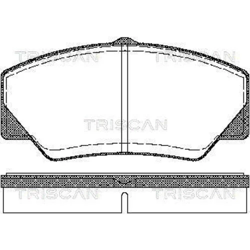 Sada brzdových platničiek kotúčovej brzdy TRISCAN 8110 16844