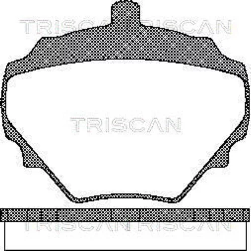 Sada brzdových platničiek kotúčovej brzdy TRISCAN 8110 17004