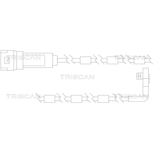 Výstražný kontakt opotrebenia brzdového obloženia TRISCAN 8115 24010
