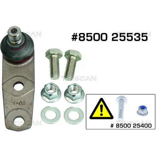 Zvislý/nosný čap TRISCAN 8500 25535
