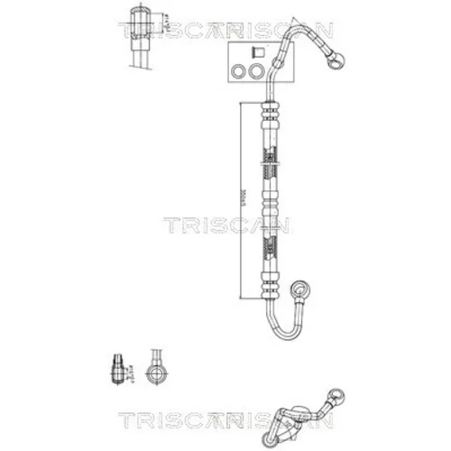 Hydraulická hadica pre riadenie TRISCAN 8516 11018