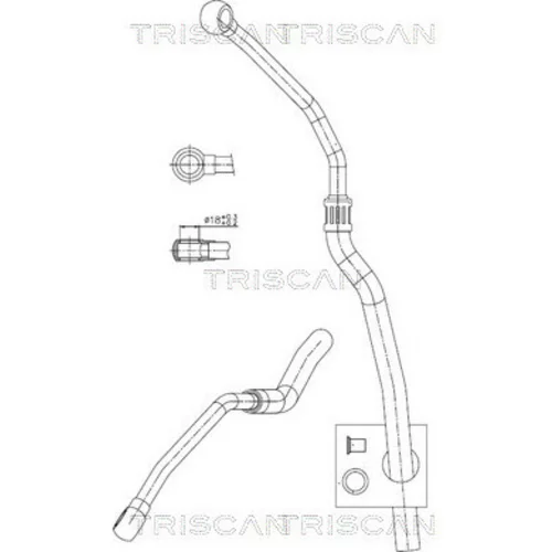 Hydraulická hadica pre riadenie TRISCAN 8516 11034