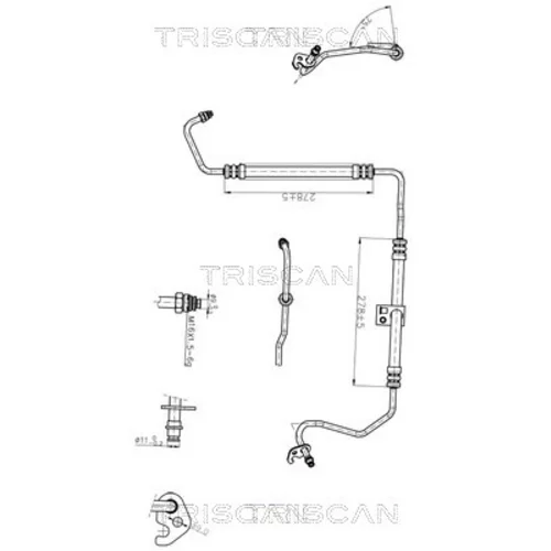 Hydraulická hadica pre riadenie TRISCAN 8516 16045