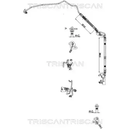 Hydraulická hadica pre riadenie 8516 16054 /TRISCAN/