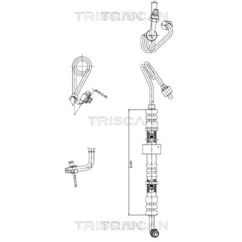Hydraulická hadica pre riadenie TRISCAN 8516 23007