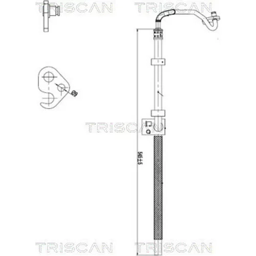 Hydraulická hadica pre riadenie TRISCAN 8516 23010