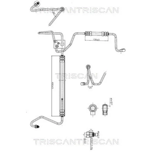 Hydraulická hadica pre riadenie TRISCAN 8516 29020