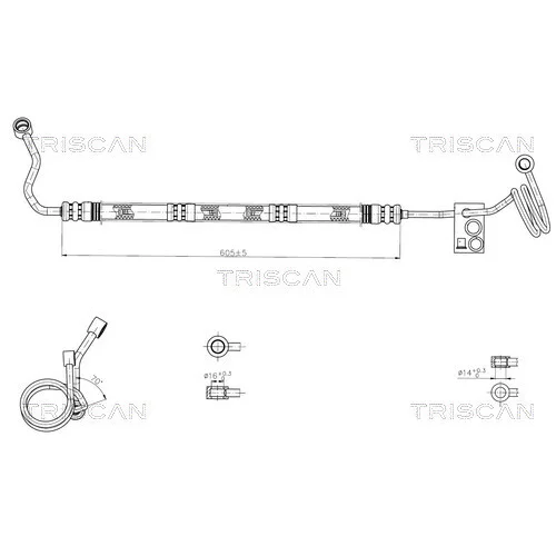 Hydraulická hadica pre riadenie TRISCAN 8516 29048