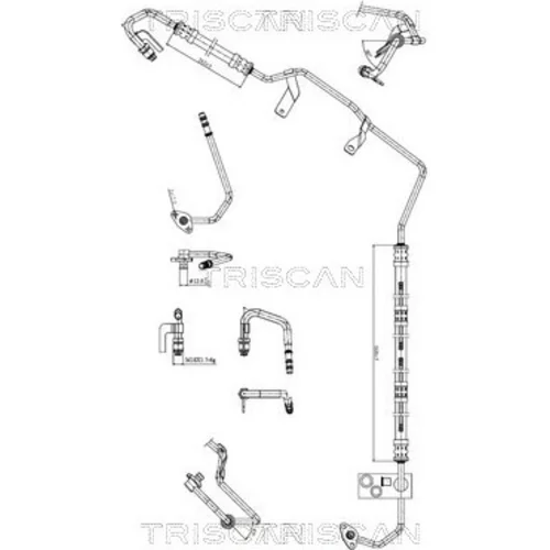Hydraulická hadica pre riadenie TRISCAN 8516 29060