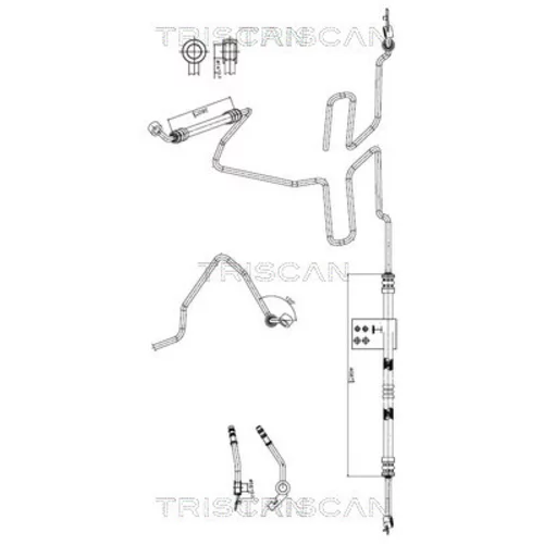 Hydraulická hadica pre riadenie TRISCAN 8516 29064