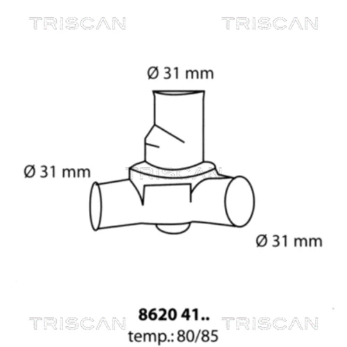 Termostat chladenia TRISCAN 8620 4185
