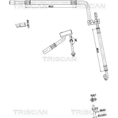 Vysoko/nízkotlakové vedenie klimatizácie TRISCAN 9010 16072