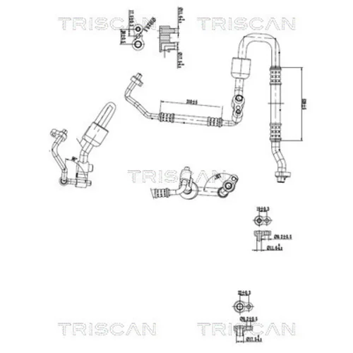 Vysoko/nízkotlakové vedenie klimatizácie TRISCAN 9010 24010