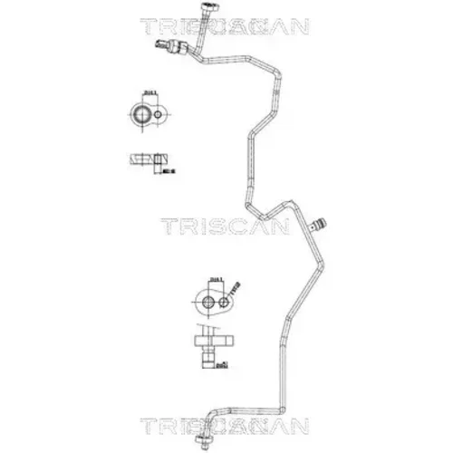 Vysoko/nízkotlakové vedenie klimatizácie TRISCAN 9010 25055