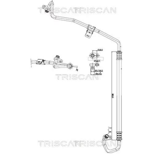 Vysoko/nízkotlakové vedenie klimatizácie TRISCAN 9010 28016
