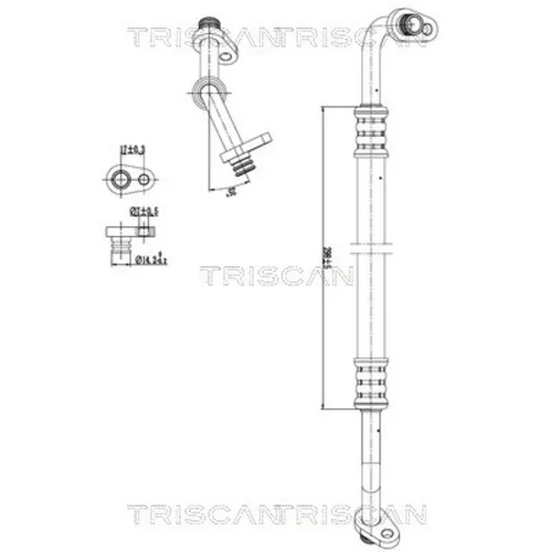 Vysoko/nízkotlakové vedenie klimatizácie TRISCAN 9010 28035