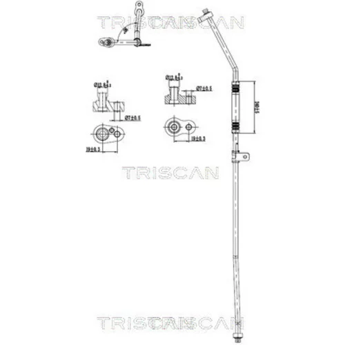 Vysoko/nízkotlakové vedenie klimatizácie TRISCAN 9010 81006