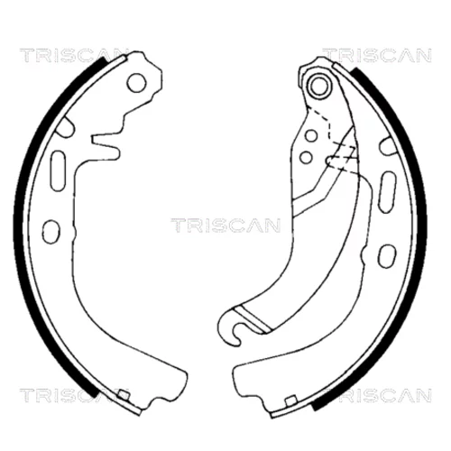 Sada brzdových čeľustí TRISCAN 8100 24327