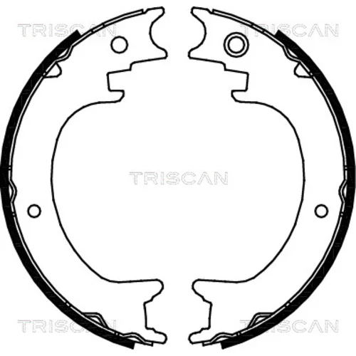 Sada brzd. čeľustí parkov. brzdy TRISCAN 8100 68004