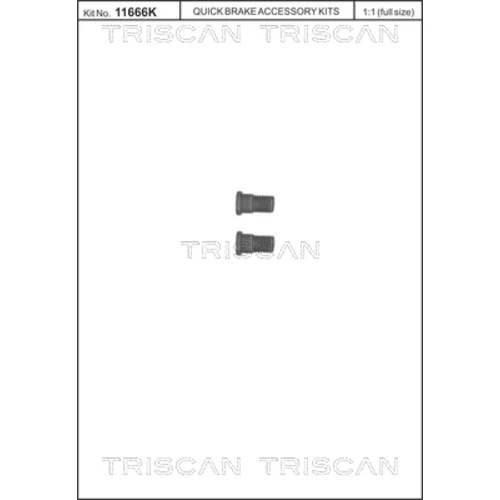 Sada skrutiek, brzdový kotúč 8105 116007 /TRISCAN/