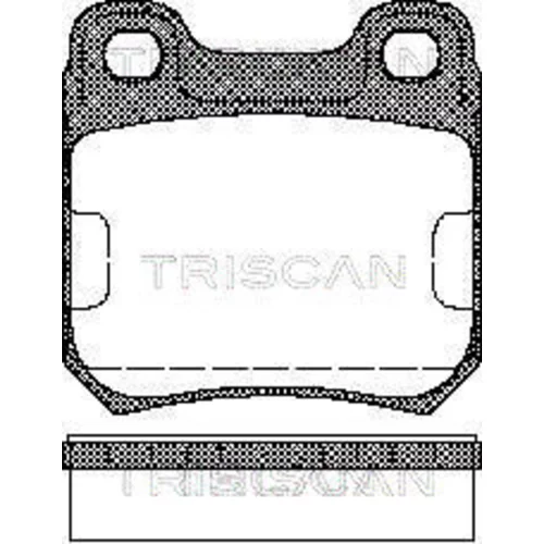 Sada brzdových platničiek kotúčovej brzdy TRISCAN 8110 24865