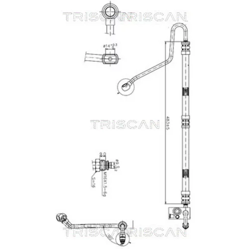 Hydraulická hadica pre riadenie TRISCAN 8516 11007