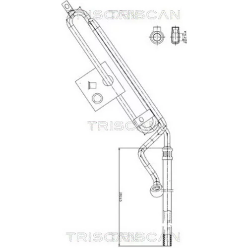 Hydraulická hadica pre riadenie TRISCAN 8516 11022