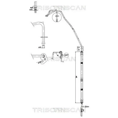 Hydraulická hadica pre riadenie TRISCAN 8516 16037