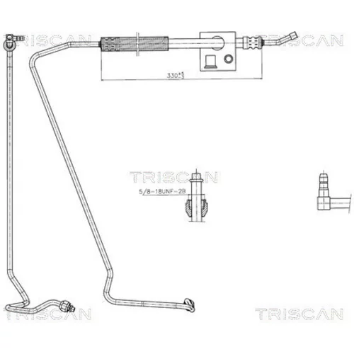 Hydraulická hadica pre riadenie TRISCAN 8516 16051