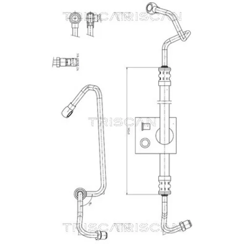 Hydraulická hadica pre riadenie TRISCAN 8516 27003