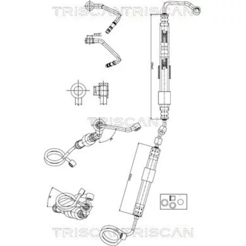 Hydraulická hadica pre riadenie TRISCAN 8516 29065