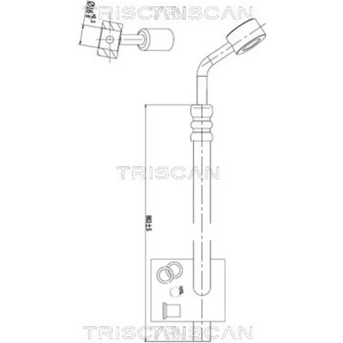 Hydraulická hadica pre riadenie 8516 29077 /TRISCAN/