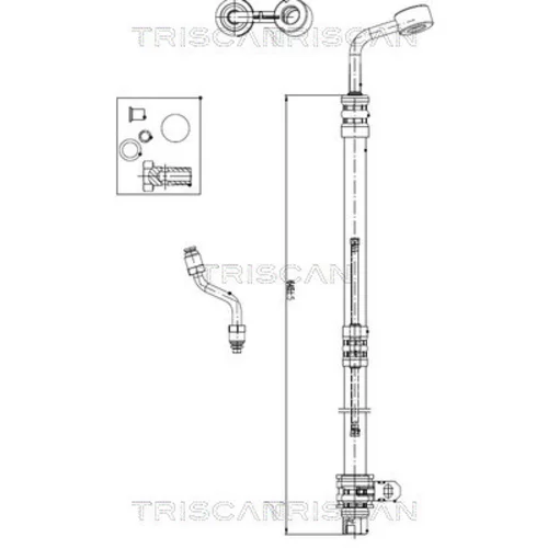 Hydraulická hadica pre riadenie TRISCAN 8516 43006