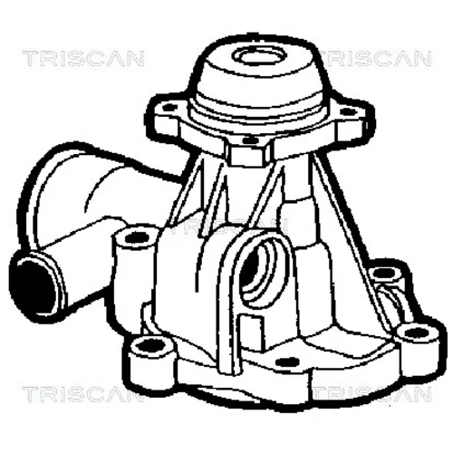 Vodné čerpadlo, chladenie motora 8600 65887 /TRISCAN/ - obr. 1