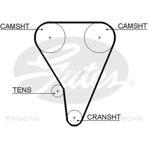 Ozubený remeň TRISCAN 8645 5289xs