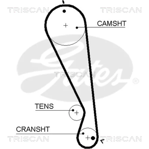 Ozubený remeň TRISCAN 8645 5591xs