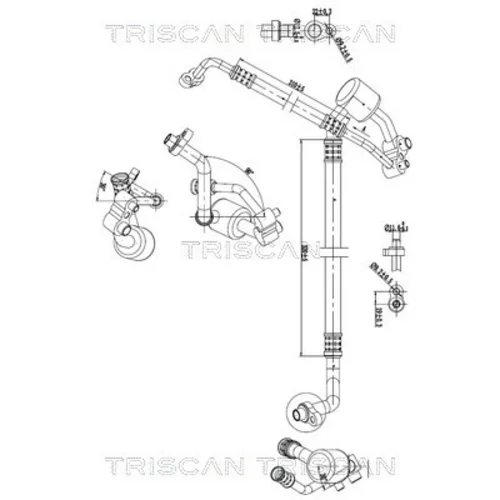 Vysoko/nízkotlakové vedenie klimatizácie TRISCAN 9010 24009