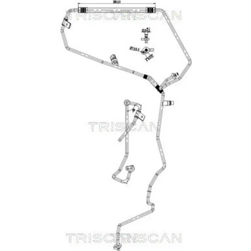 Vysoko/nízkotlakové vedenie klimatizácie TRISCAN 9010 25030