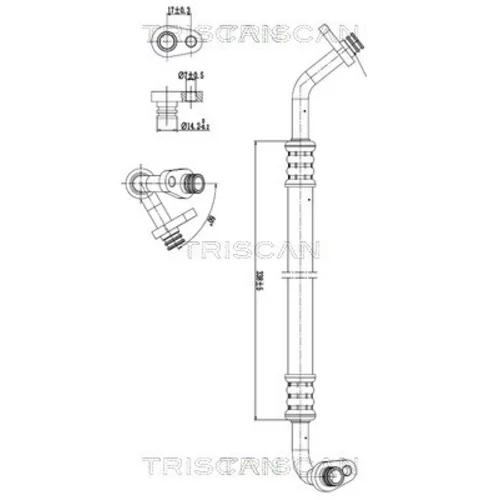 Vysoko/nízkotlakové vedenie klimatizácie TRISCAN 9010 28036