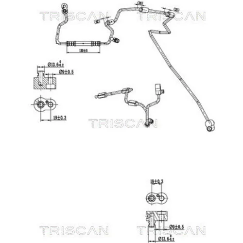 Vysoko/nízkotlakové vedenie klimatizácie TRISCAN 9010 29083