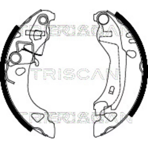 Sada brzdových čeľustí TRISCAN 8100 15015