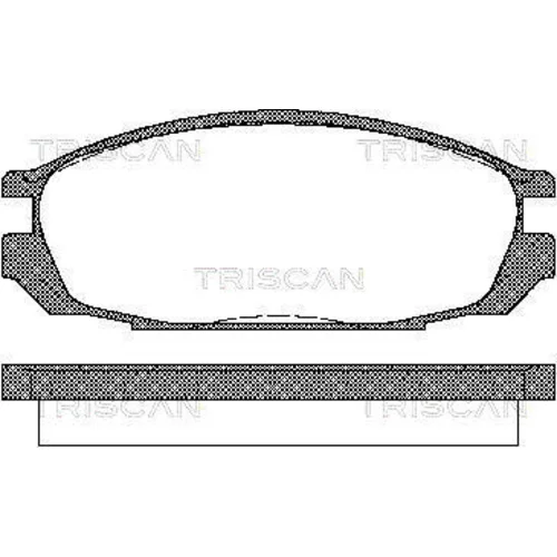 Sada brzdových platničiek kotúčovej brzdy TRISCAN 8110 14010