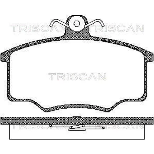 Sada brzdových platničiek kotúčovej brzdy TRISCAN 8110 29945