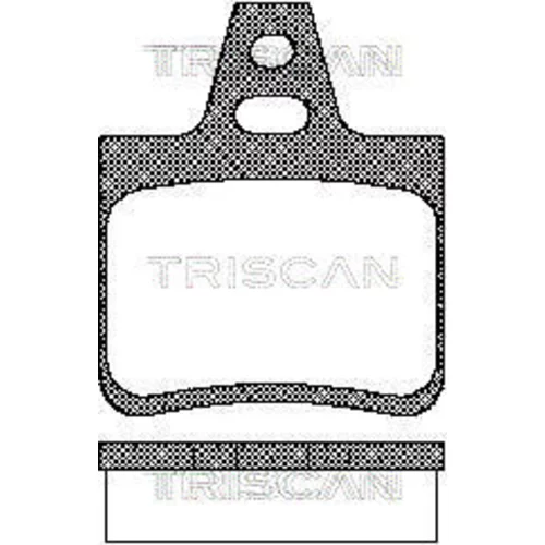 Sada brzdových platničiek kotúčovej brzdy TRISCAN 8110 38933