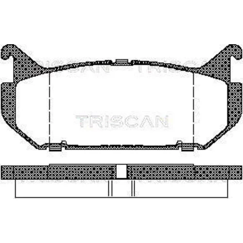 Sada brzdových platničiek kotúčovej brzdy TRISCAN 8110 50184