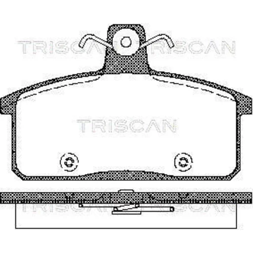 Sada brzdových platničiek kotúčovej brzdy TRISCAN 8110 69012