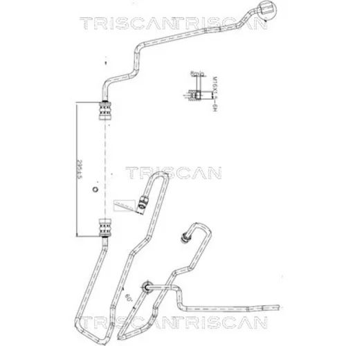 Hydraulická hadica pre riadenie TRISCAN 8516 16011