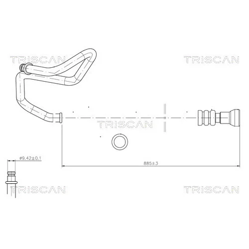 Hydraulická hadica pre riadenie TRISCAN 8516 16024