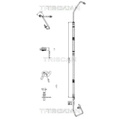 Hydraulická hadica pre riadenie TRISCAN 8516 16027