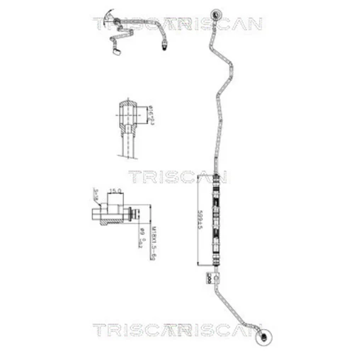 Hydraulická hadica pre riadenie TRISCAN 8516 29019